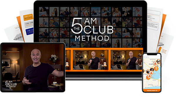 courses robin sharma on a tablet and mobile